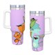 thumbnail image 4 of Kiff Vaso aislado de acero inoxidable con asa, diseño temático, regalo para familia, amigos y fans; incluye pajita y encaja en el portavasos estándar, 40 oz, 4 of 6