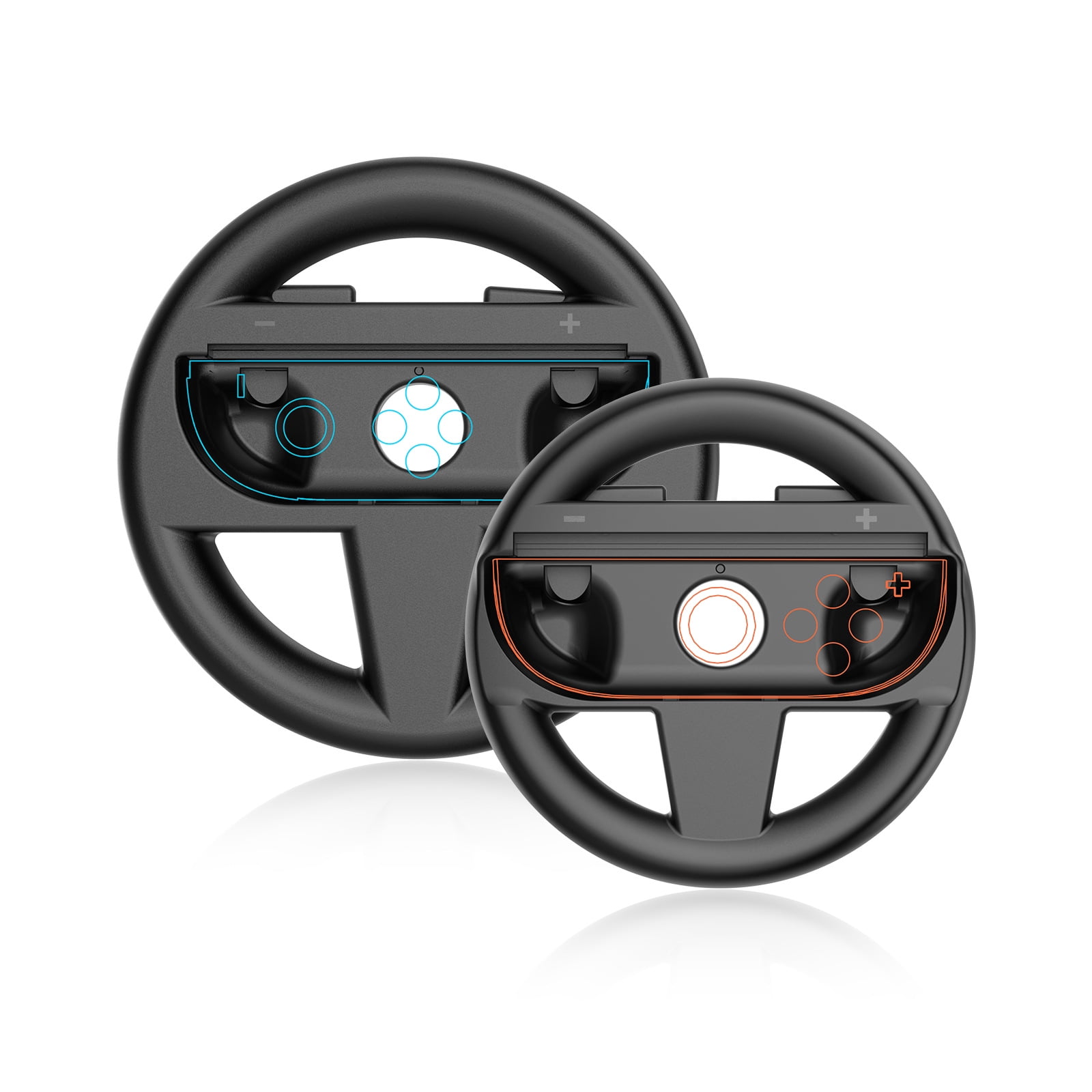 Genérico - 2-pack Volantes Para Controlador Switch 2 L/r, Accesorios De Volante Para Videojuegos