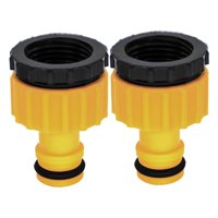 Ioensy - 2X Conectores De Grifo De Manguera Adaptador De Grifo Roscado De 3/4 ""1/2"" Para Césped Patio Hogar