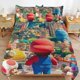 thumbnail image 1 of Super Mario 3-Piece Comforter Set for Bedroom Super Mario Bedding Set for Kids Adults Soft Microfiber Duvet Cover Set with Zipper Closure, 1 of 5