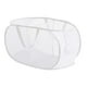 thumbnail image 2 of Canasto De Lavandería Plegable Cesto De Ropa Sucia De Malla Para Ropa Interior De Dormitorio De Dormitorio 2 Rejillas Blancas, 2 of 3