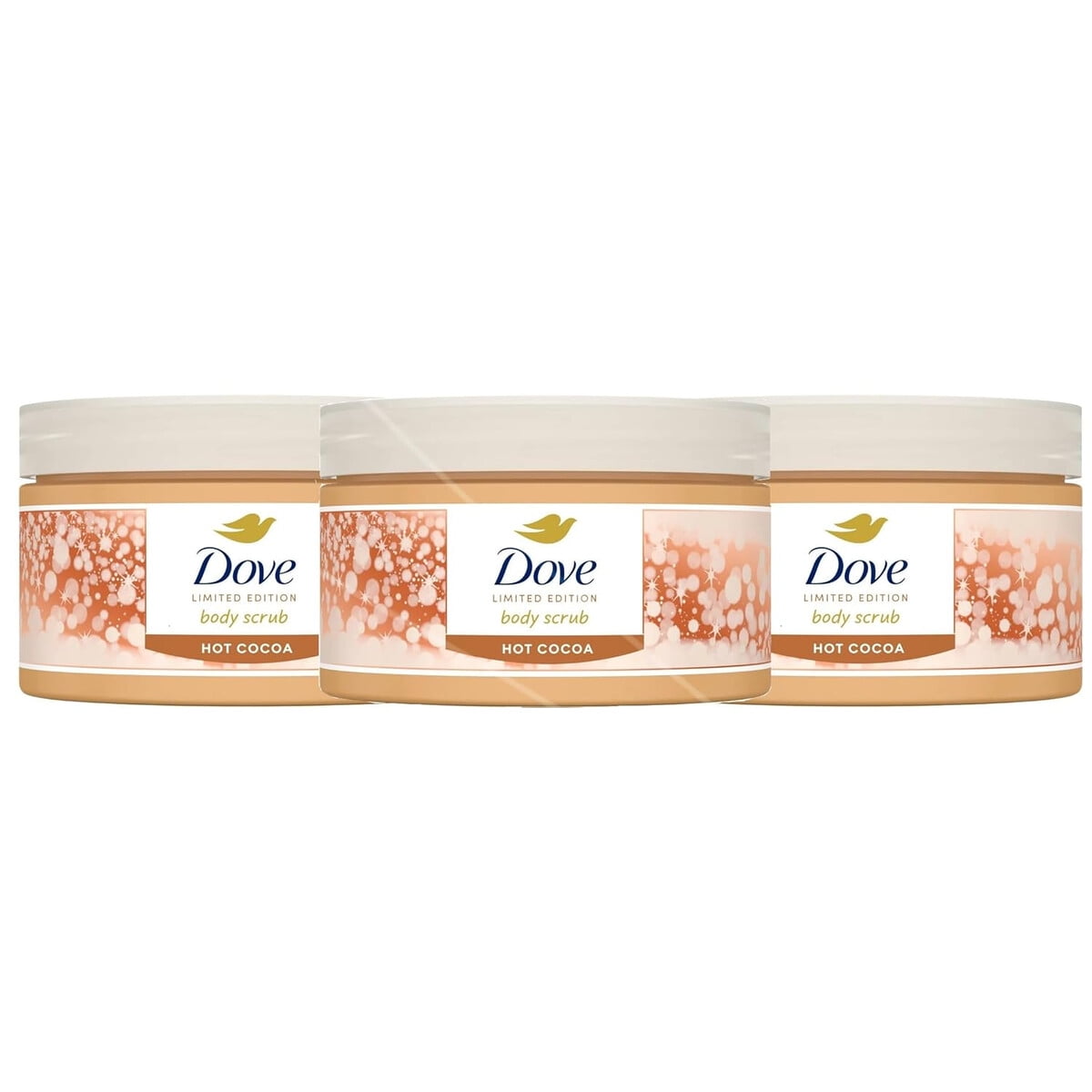 Exfoliante Corporal Dove Hot Cocoa 100g Pack 3 Edición Limitada