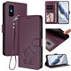 thumbnail image 2 of Funda Billetera con Relieve de Gato para Infinix GT 30 Pro, Morado Oscuro, 2 of 6
