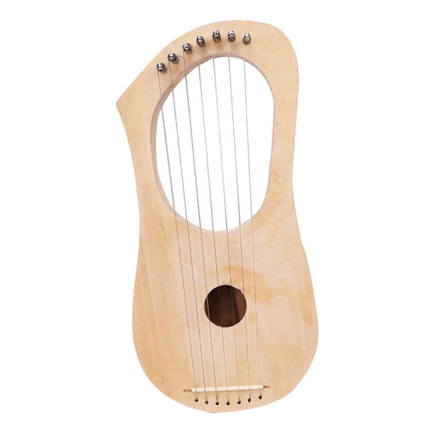 Arpa de 7 cuerdas, juego de bricolaje de 7 cuerdas de arpa, instrumento de cuerda de madera de Lyres de interacción entre padres e hijos de estilo