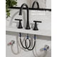 thumbnail image 4 of Grifo de baño FORIOUS, 8 pulgadas, amplio, 3 orificios, negro mate, 4 of 6