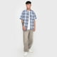 thumbnail image 4 of Camisa Hombre Cuadrille Vintage Azul Corona, 4 of 5