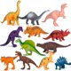 thumbnail image 1 of Figuras de dinosaurios Kimicare, 12 unidades, plástico, 18 cm, para niños, 1 of 7