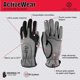 thumbnail image 2 of Guantes deportivos Zero Friction para hombre, ajuste universal, color gris, 2 of 2