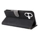 thumbnail image 5 of Funda Billetera para iPhone 16 con Soporte - Cartera de Cuero con Ranuras Negro, 5 of 5