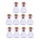 thumbnail image 2 of 10 Piezas Triángulo Corcho Deseando Botella Collar Botella De Vidrio DIY Colgante Púrpura, 2 of 3