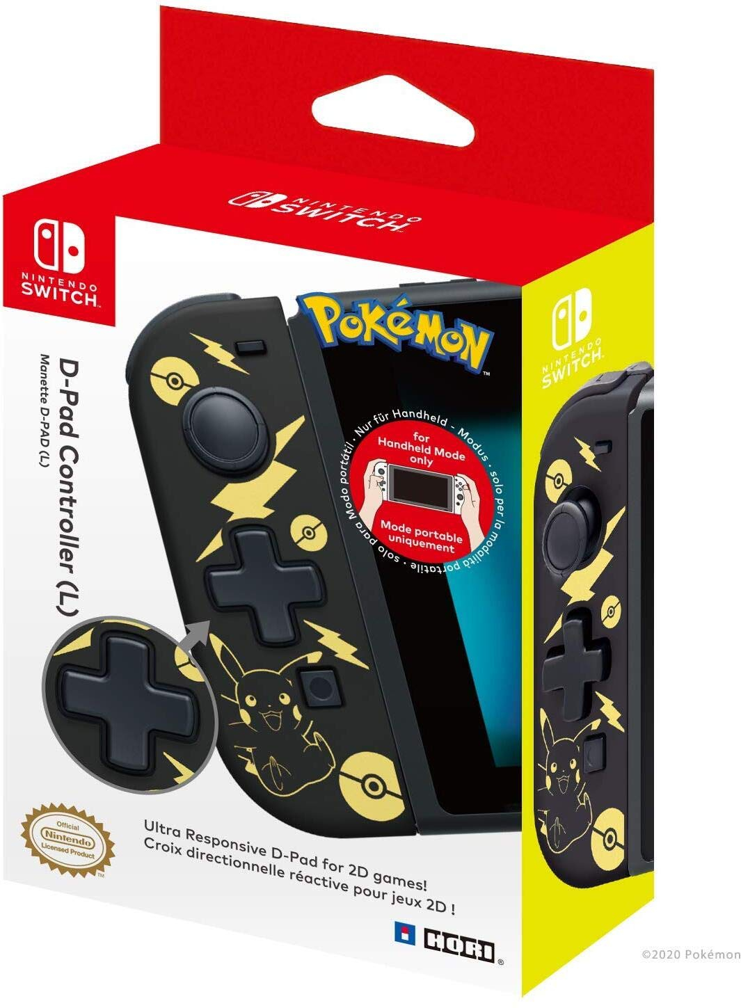 D-Pad Controller Hori Nintendo Switch Pokemon Black L