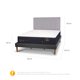 thumbnail image 3 of Cama Europea Curve Premium King Respaldo Ganges, 3 of 17