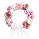 thumbnail image 4 of Guirnalda De Rosas, Guirnalda Floral Falsa Para Tocado De Boda, Puerta Delantera De Granja, Café, 4 of 5