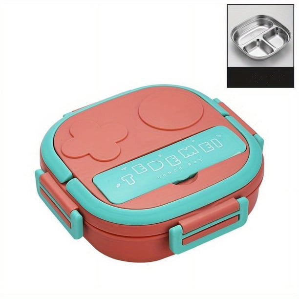1 set Leakproof Stainless Steel Insulated Lunch Box with Tableware and Soup Cup - Perfect for Teenagers, Workers, and Back to School - Microwave and Dishwasher Safe - Square Divided Bento Box for Heal