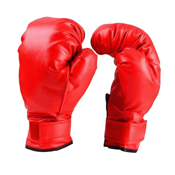 Kick Boxing Guantes, Fighting Glove Open Palms Professional Muay Thai Mitts Boxing Practice Training Guantes para Adultos Niños Sanda Muay Thai , niño rojo