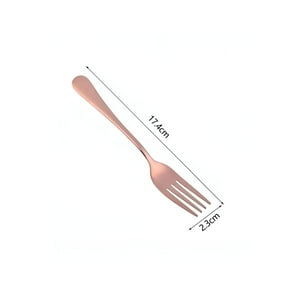 Disparo - Set 3 Tenedores Oro Rosa 17Cm Acero Celebraciones Eventos