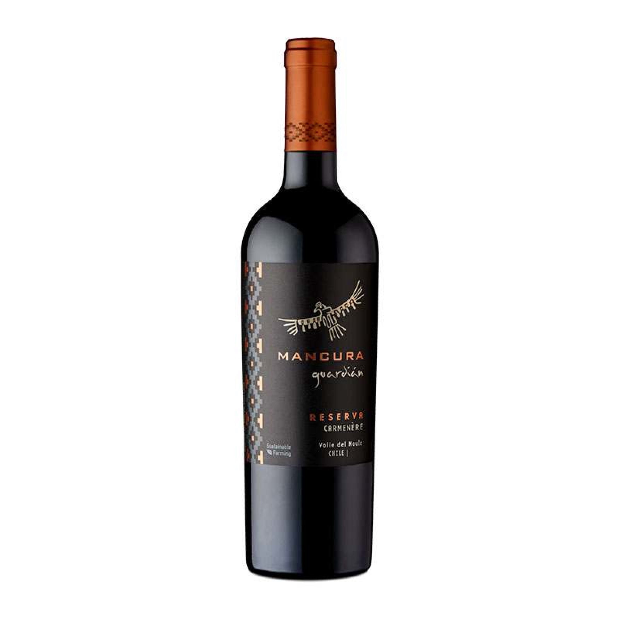 Vino Carménère Botella 750 mL Mancura