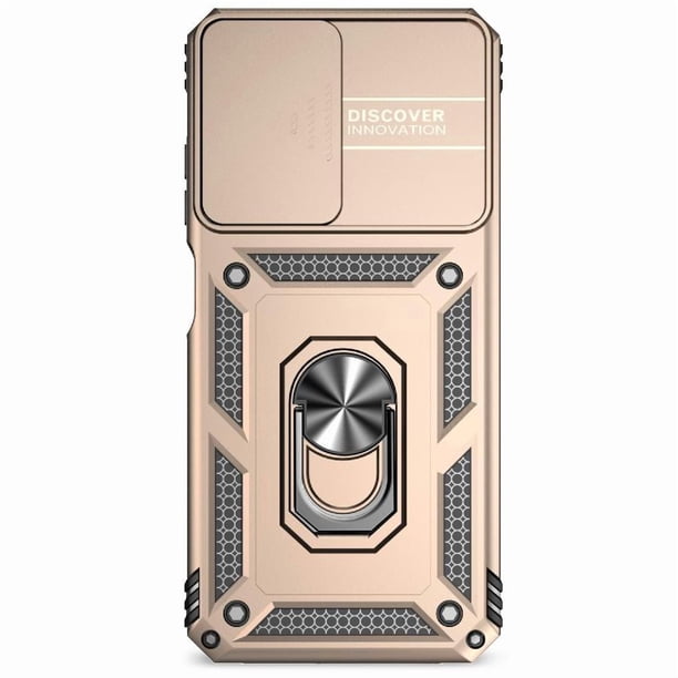 Funda Resistente Anillo Soporte Samsung Galaxy A05S Privacidad Cámara Montaje Magnético Oro