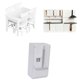 thumbnail image 2 of 1/12 Dollhouse Miniatures Kitchen Furniture Set Nevera Silla de mesa Modelos, 2 of 6