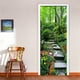 thumbnail image 3 of Murales de puerta 3D autoadhesivos, pegatinas decorativas despegables con diseño de camino de árbol verde, decoración del hogar, impermeables, papel tapiz para sala de estar, póster artístico extraíbl, 3 of 7