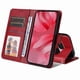 thumbnail image 3 of Funda Billetera para Google Pixel 9A con Porta Tarjetas y Soporte Ajustable Rojo, 3 of 5