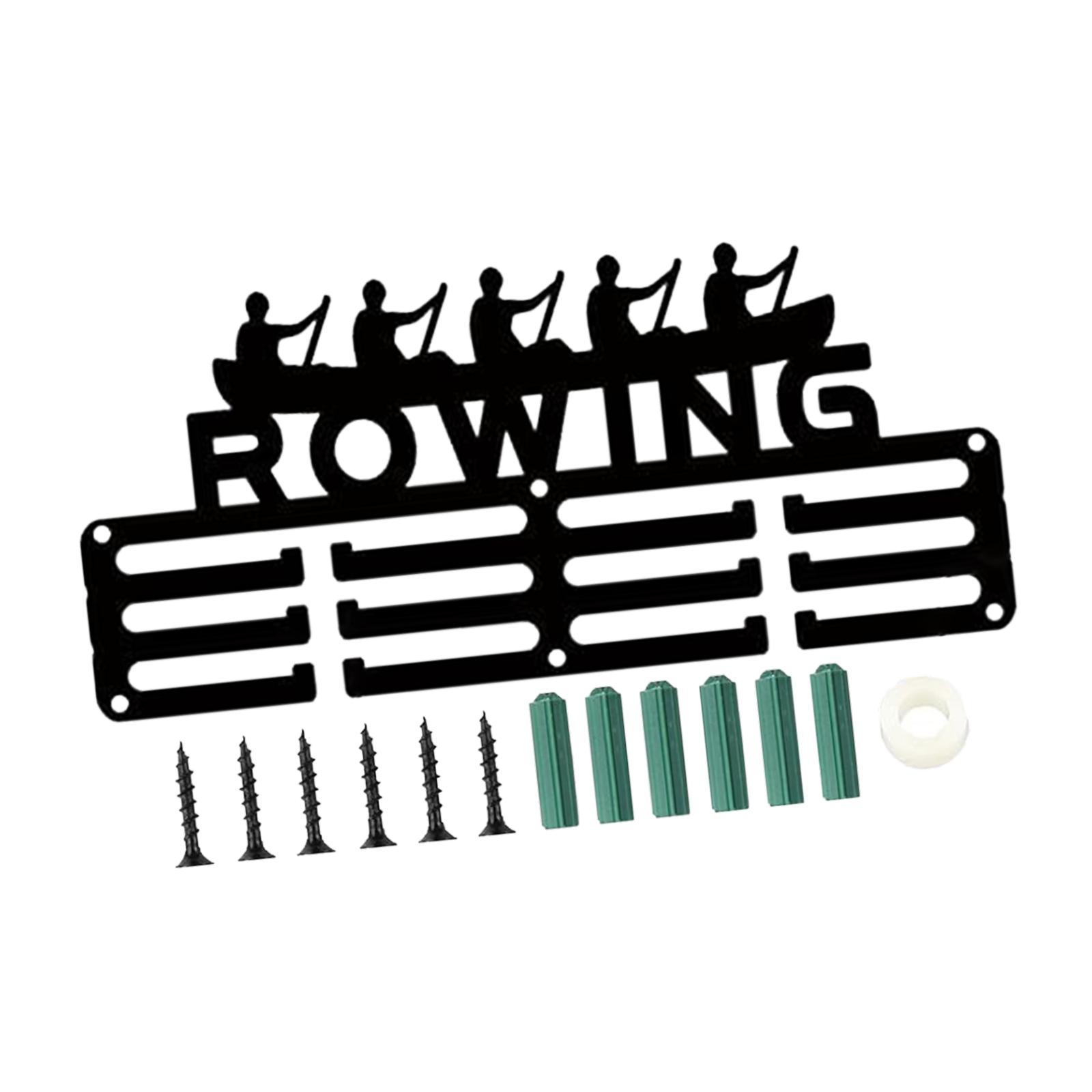 Magideal - Colgador De Exhibición De Medallas De Remo, Estante De Almacenamiento De Medallas, Soporte De Exhibición De Medallas De Premio Para Corredor Deportivo