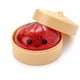 thumbnail image 1 of Pelota antiestrés Squishies Crossunx dumpling rojo con brillantina y vaporera, 1 of 8