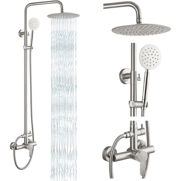 Ducha Exterior Gotonovo SUS304 Alta Presión 8 Pulgadas