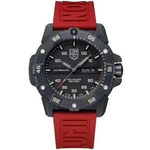 Luminox - Reloj 3875 Master Carbon Seal Automático Correa Roja Para Hombre
