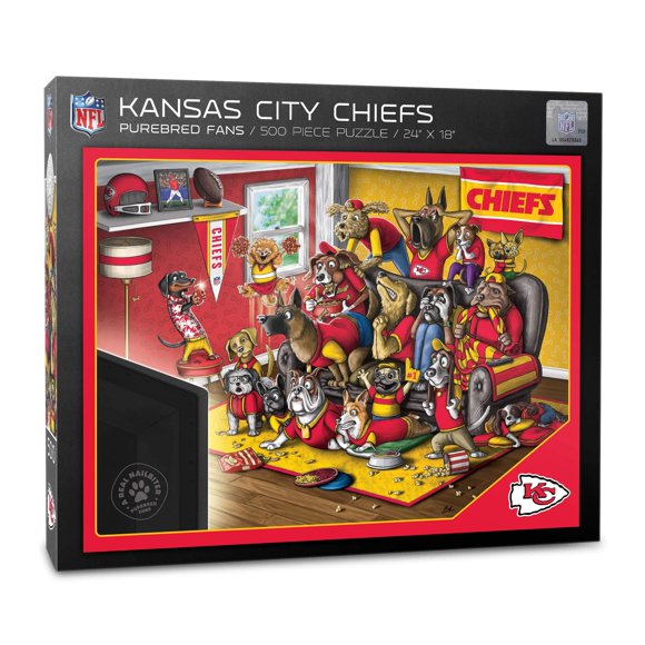 Puzzle YouTheFan NFL Kansas City Chiefs Purebred Fans, 500 unidades