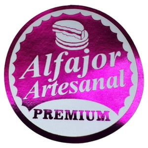 Genérico - Sticker Alfajor Fucsia 38Mm 100Un Rojo