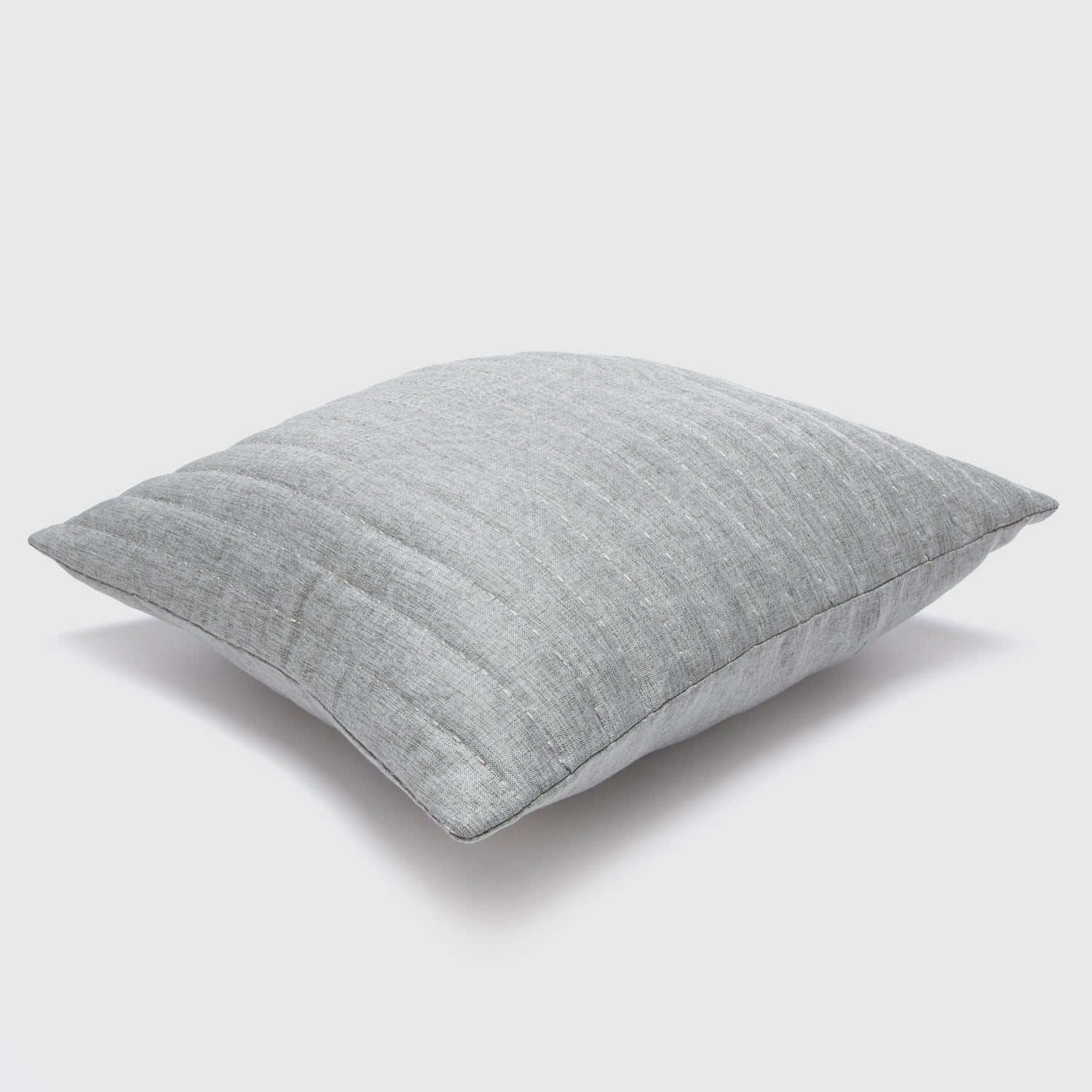 Zahr - Cojin Bordado Tipo Lino Gris