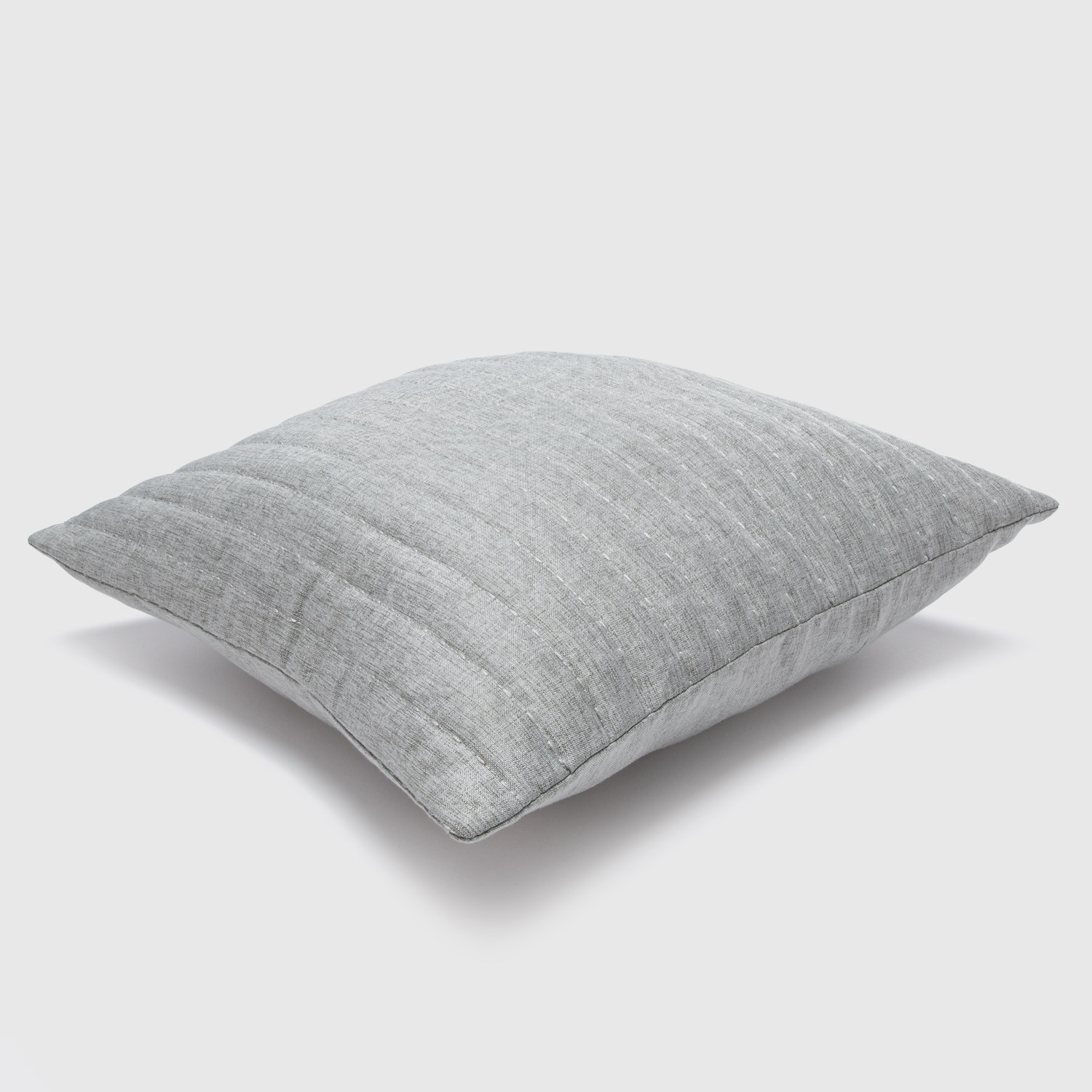 Zahr - Cojin Bordado Tipo Lino Gris