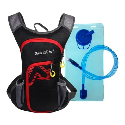 Tanluhu - Camellback Deportivo Con Bolsa De Hidratacion Negro