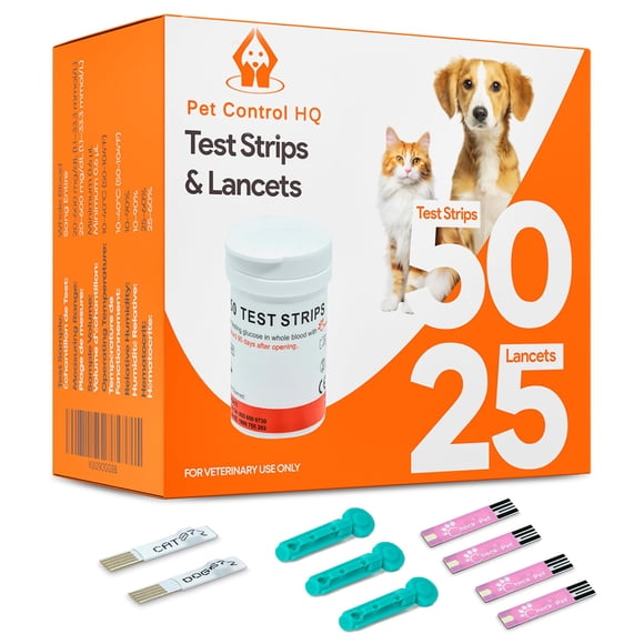 Tiras Reactivas De Glucosa Para Perros Y Gatos X50