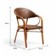 thumbnail image 4 of Silla Bistro Parisina Rattan con  reposabrazos Jolie  - Café Oscuro, 4 of 7