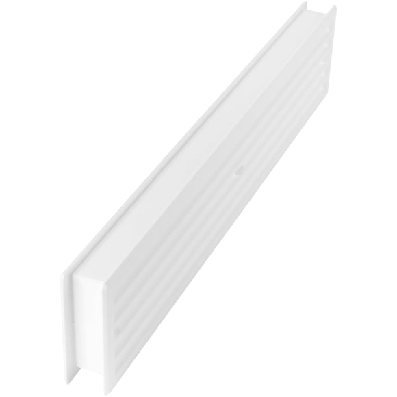 Rejilla de ventilación para puerta, HVAC OV, 45 cm x 9,2 cm, color blanco, paquete de 2