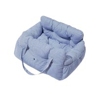 Ioensy - Asiento De Coche Para Perros Pequeños, Cama De Viaje Suave Para Perros, Suministros Para Mascotas, Color Azul Y L
