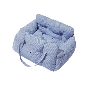 Ioensy - Asiento De Coche Para Perros Pequeños, Cama De Viaje Suave Para Perros, Suministros Para Mascotas, Color Azul Y L