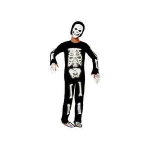 Tododisfraceschile - Disfraz De Esqueleto Halloween Talla 10 A 12 Años