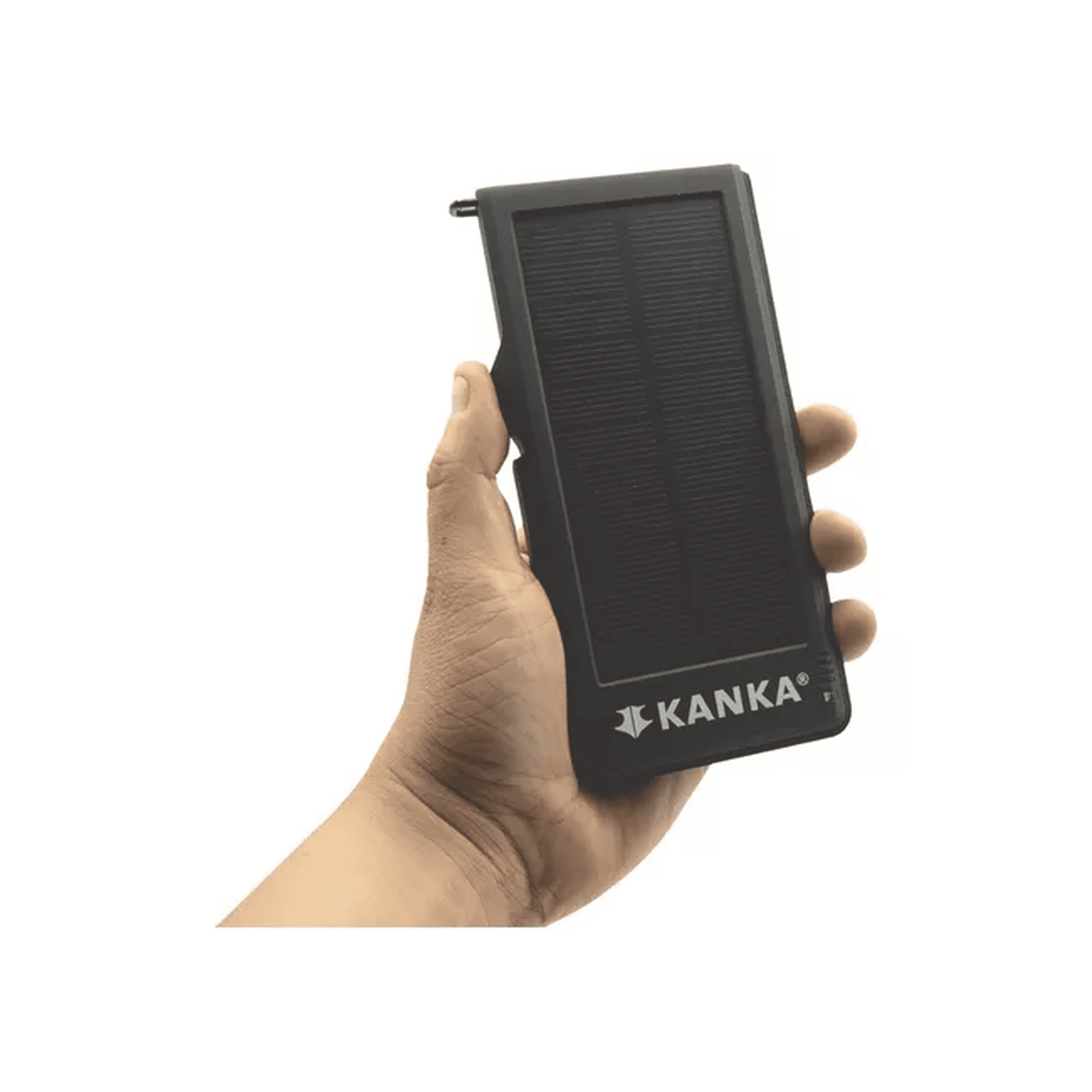 Genérico - Batería Recargable Powerbank 10.000mah, Carga Solar, Color Negro