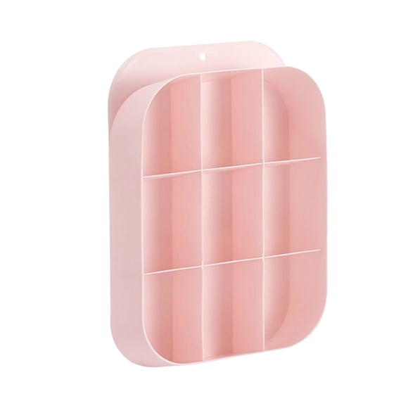 Organizador De Armario Colgante Divisores Portátiles De 9 Celdas Para Cinturones Bra Calcetines PINK