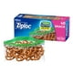 thumbnail image 1 of Bolsas para aperitivos Ziploc EasyGuide Texture, 40 bolsas, sin BPA, 1 of 3