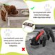 thumbnail image 5 of Tazones para perros Piskyet 28 cm 55 oz Soporte blanco elevado, 5 of 8