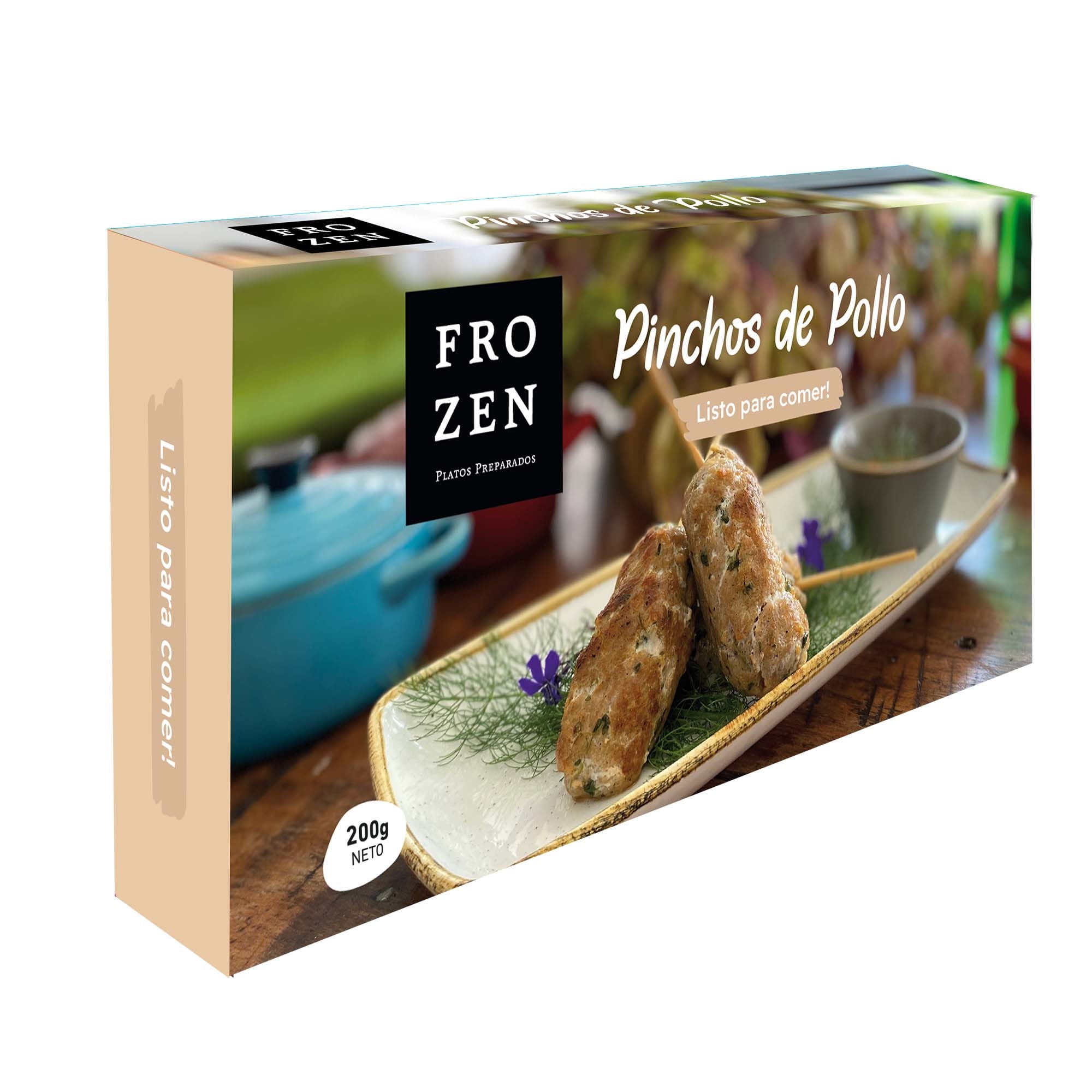Pinchos De Pollo Cocinado 200 g Fro Zen