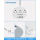 thumbnail image 3 of Cable de extensión Kakahigh de 5 pies con USB-C, 3 salidas AC, 4 USB 1625 W, 3 of 8