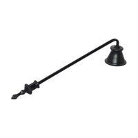 Magideal - Cúpula De Vela De 23 Cm, Tapón De Vela En Forma De Campana, Superficie Pulida, Multifuncional, Resistente, Mango Antideslizante, Mecha, Cubierta De Negro