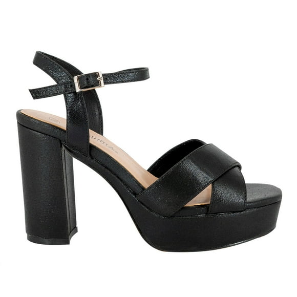 Sandalia de Vestir Lister Negro Alquimia