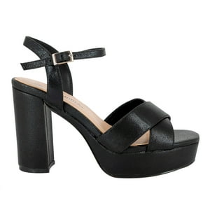 Sandalia De Vestir Lister Negro Alquimia