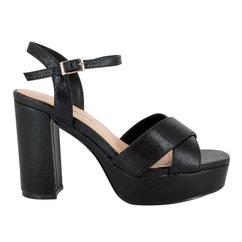 Sandalia De Vestir Lister Negro Alquimia